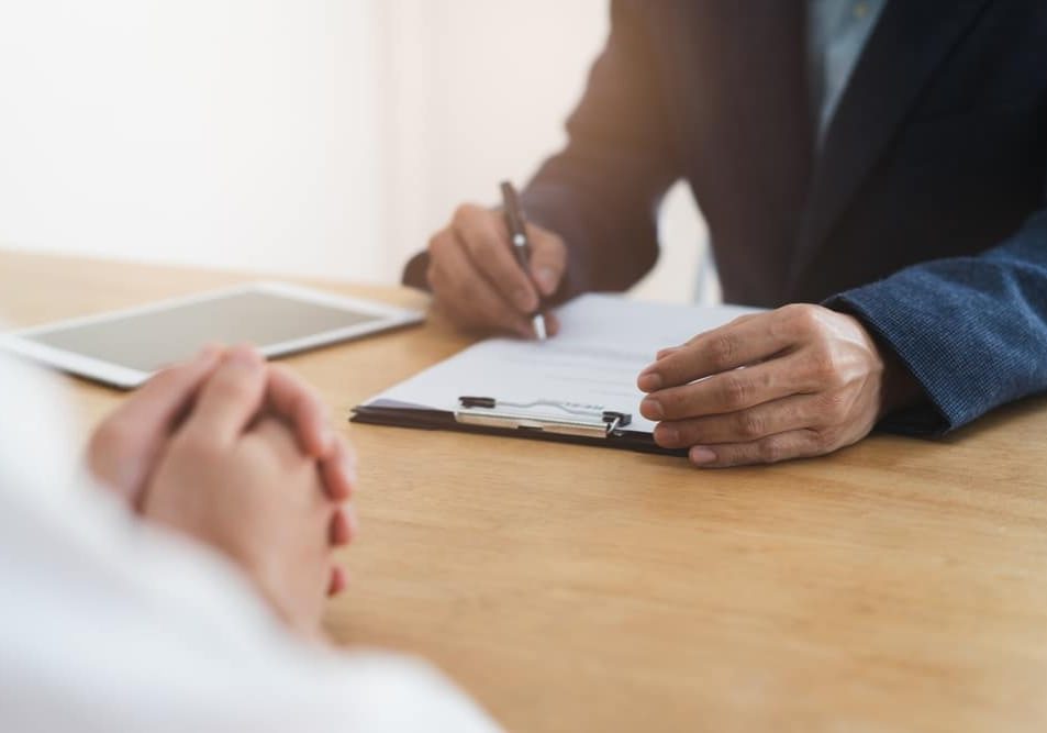 HR conducting exit interview HR conducting exit interview