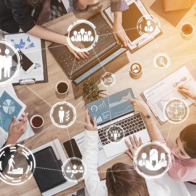 Modern graphic interface showing professional employee hiring and headhunter seeking interview candidate for future manpower. Modern graphic interface showing professional employee hiring and headhunter seeking interview candidate for future manpower.