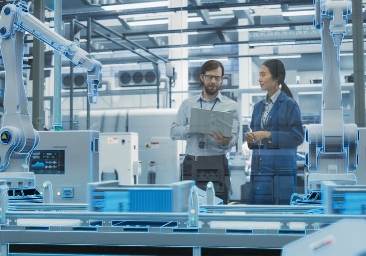 Automated Robot Arm Assembly Line Manufacturing Equipment